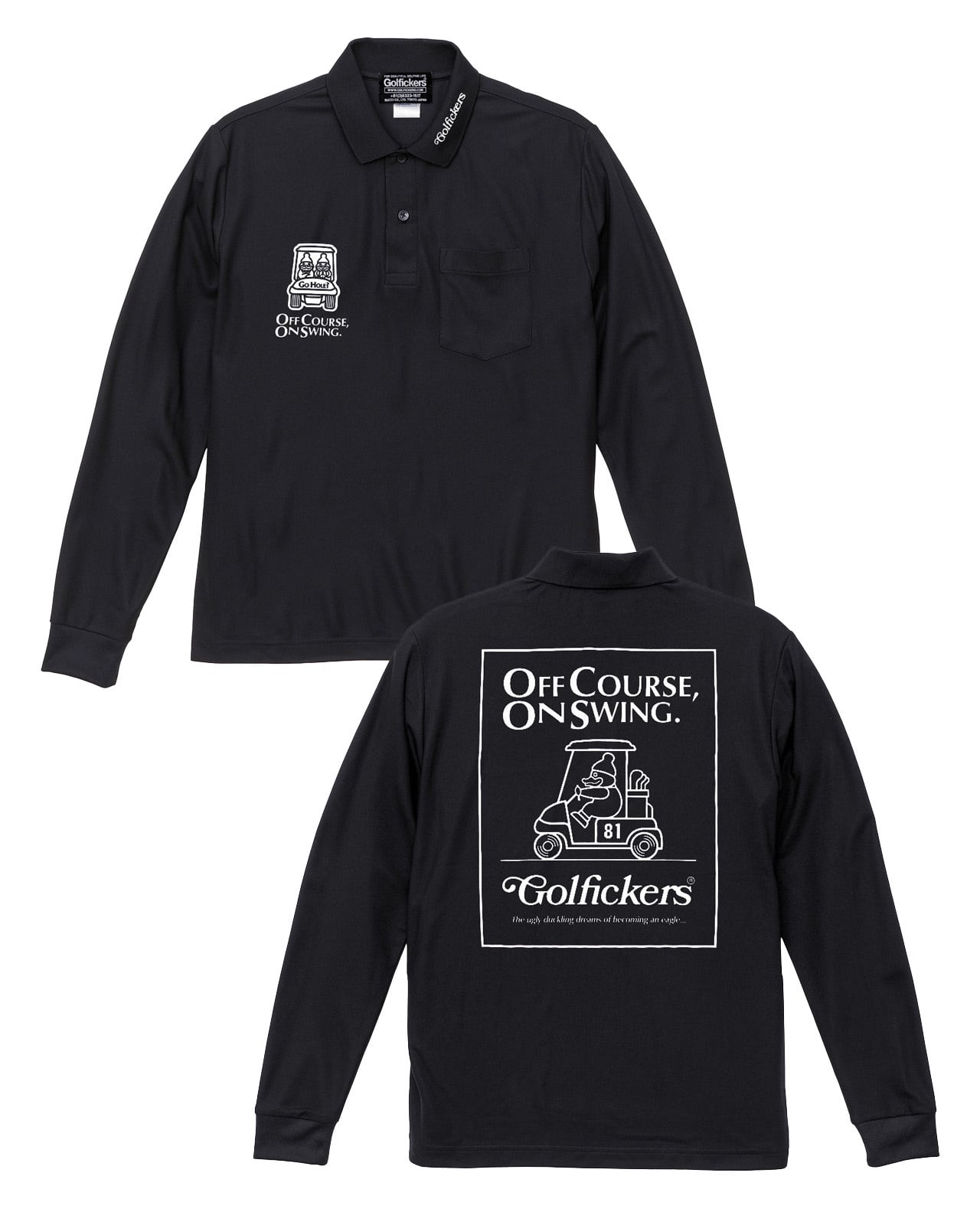 Golfickers ジッパー シャツ 黒 XL セール中 4c30af0f94e8e7b5cb1643babd713e