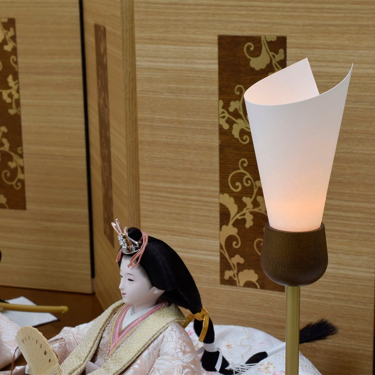 雛人形 親王飾り【和楽・桐竹鳳凰】おしゃれ｜モダン｜今どき