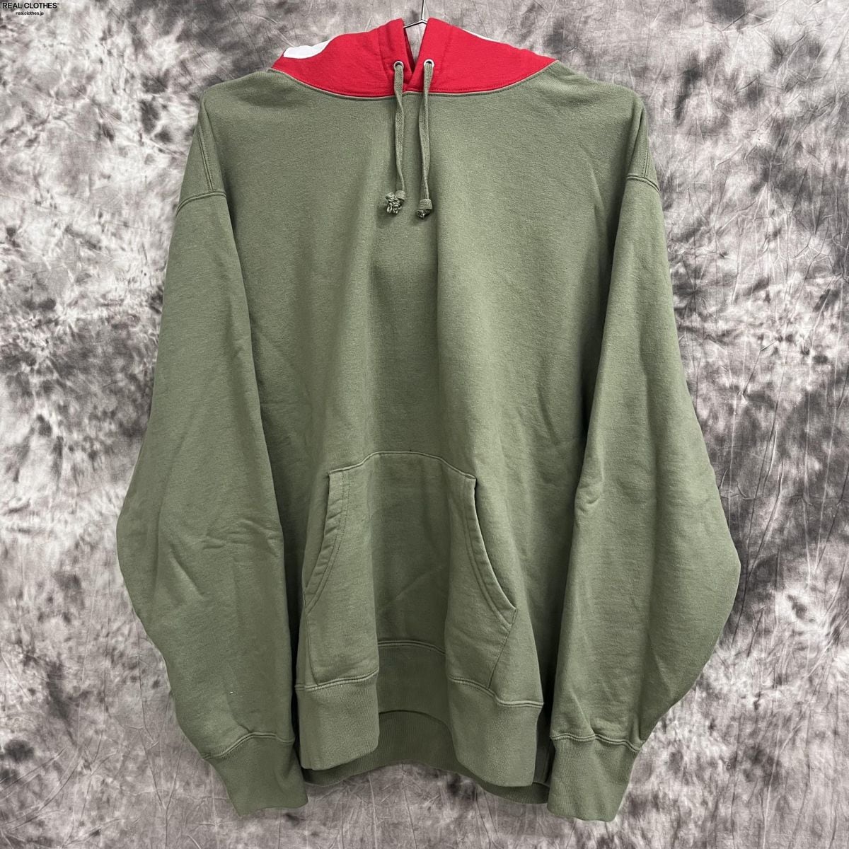 supreme contrast hooded sweatshirt L