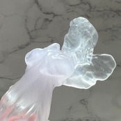 天使モチーフ*ラベンダーピンクフローライト*エンジェル*天然石*天然石インテリア*置き物