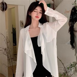 【送料無料】アウター ラッシュガード 4色 羽織り カーディガン ロングカーディガン 日焼け防止 UV サマーカーディガン ガウン 冷房対策 ロング 長袖 フレア Aライン 透け感 シースルー フリル 薄手生地 かわいい 大人可愛い 綺麗 シンプル カジュアル 大人 上品 おしゃれ お洒落 大人女子 こなれ感 エレガント コンサバ 定番アイテム 体型カバー フェミニン ガーリー 無地 夏 女性 レディース ママ 20代 30代 40代 お出かけ 女子会 お呼ばれ お茶会 休日 プール 海 ビーチ リゾート