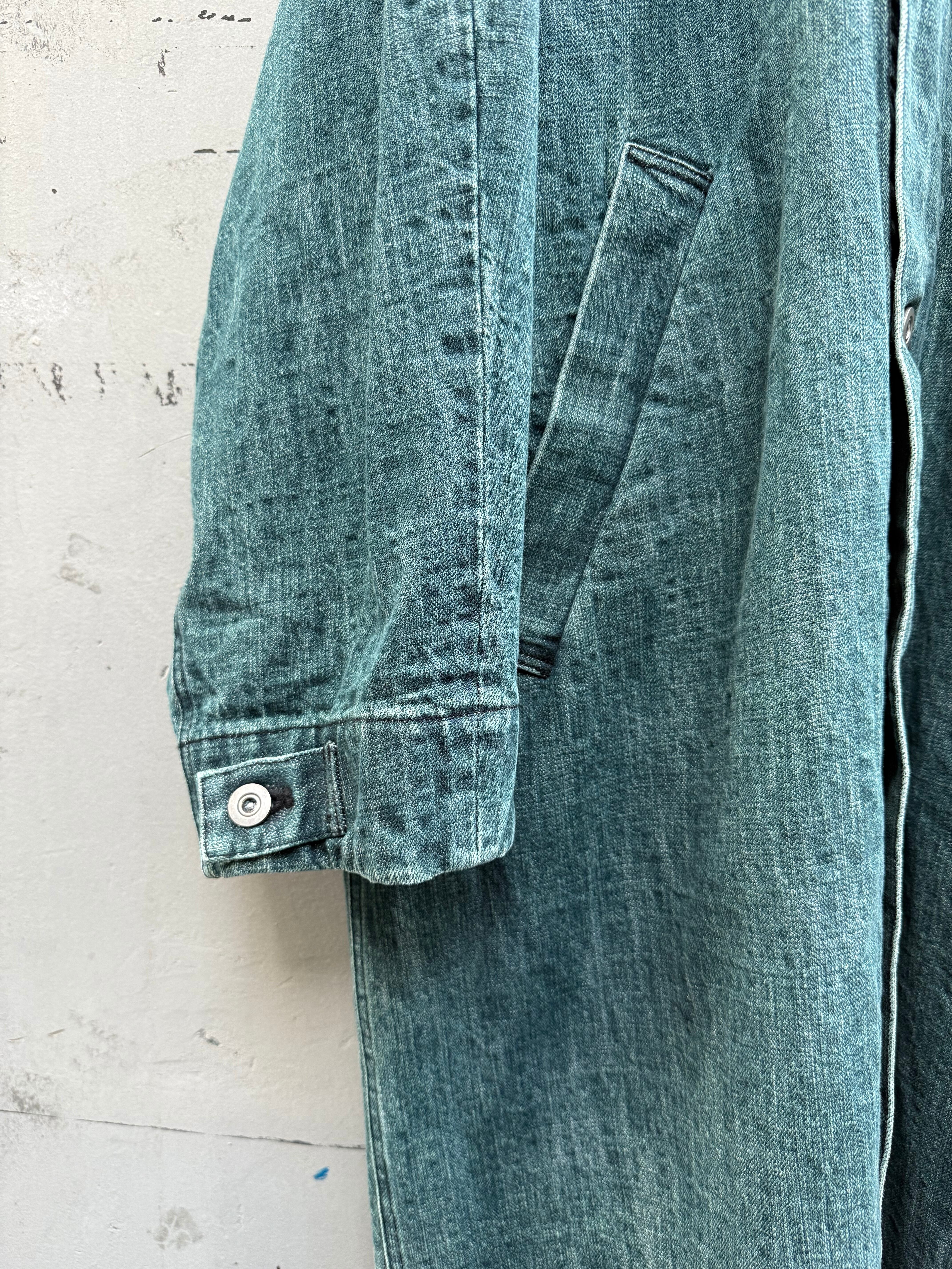 VOAAOV』 RANDOM CRUNCH DENIM Long Coat / used | SUKIKIRAI