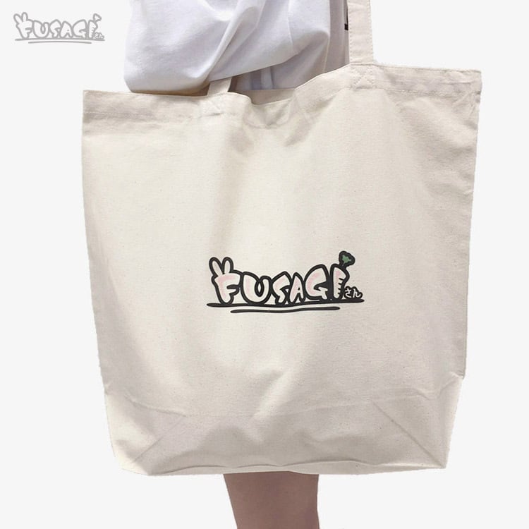 トートバッグ（L）：ビッグフェイス | ふさぎんち - ANiMORE Mate 公式