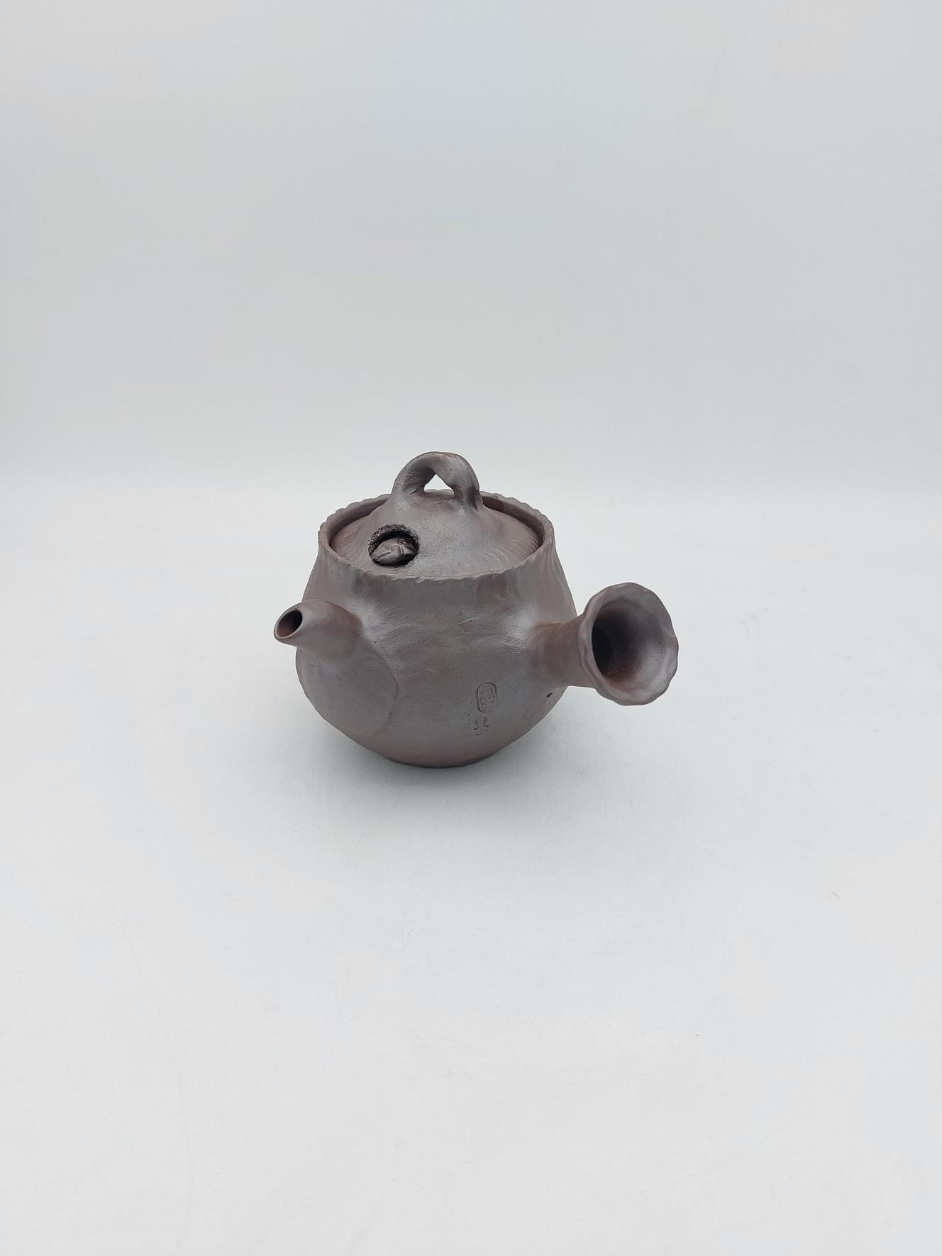 四日市萬古焼雀のお宿・鳥飛び出し急須・笹岡豊山作 | kyuusuchaki