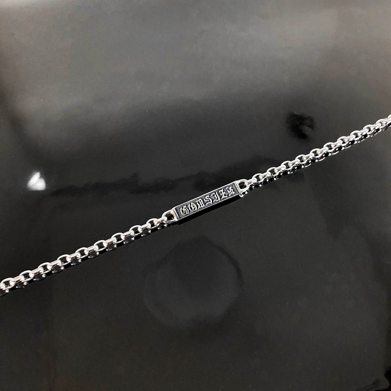 CHAIN NECKLACE #1 with GODSIZE® I.D. TAG 55 / ゴッドサイズ® #1 I.D.タグネックレスチェーン55