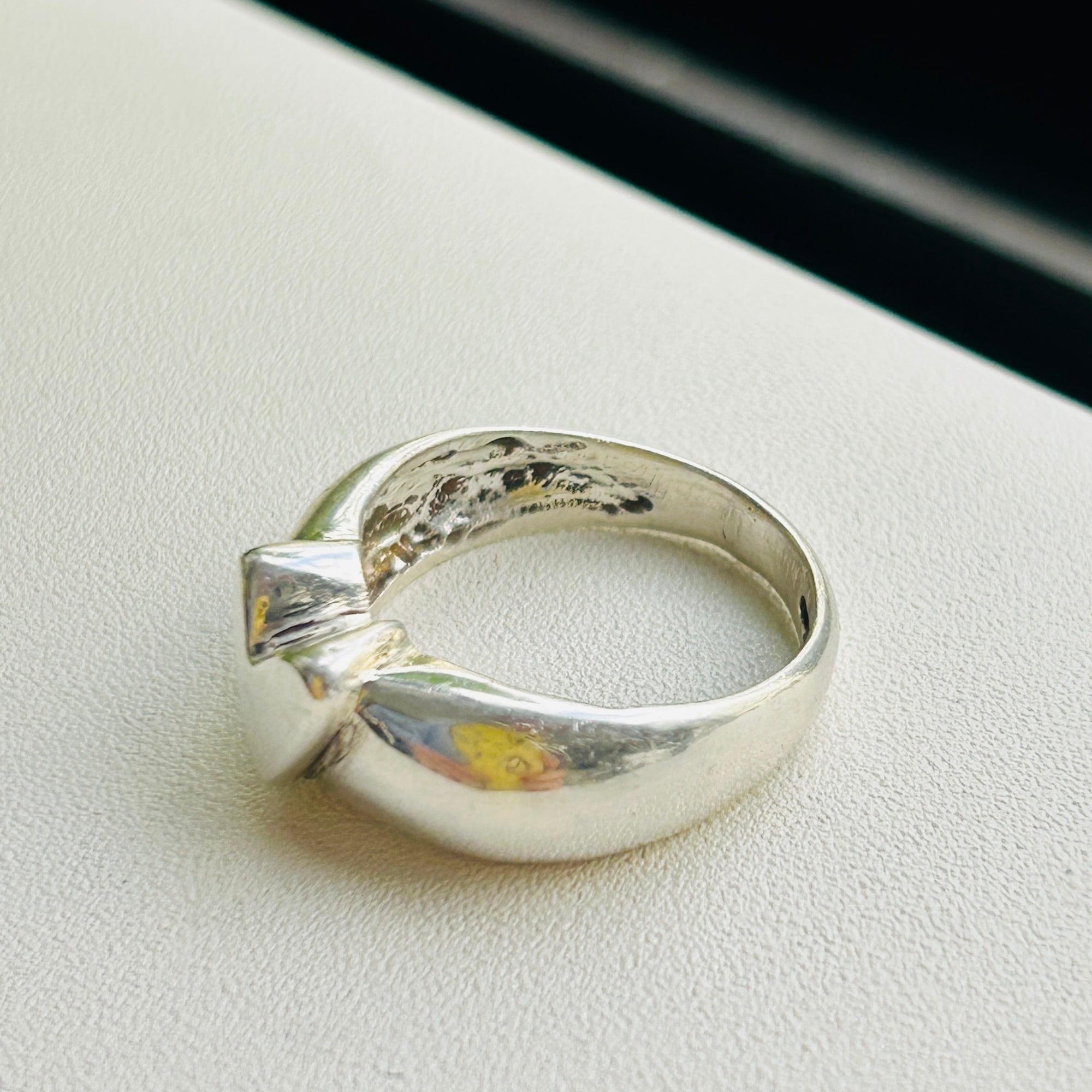 シルバー925 凸ハートリング（14号） | Milo Antiques & Vintage