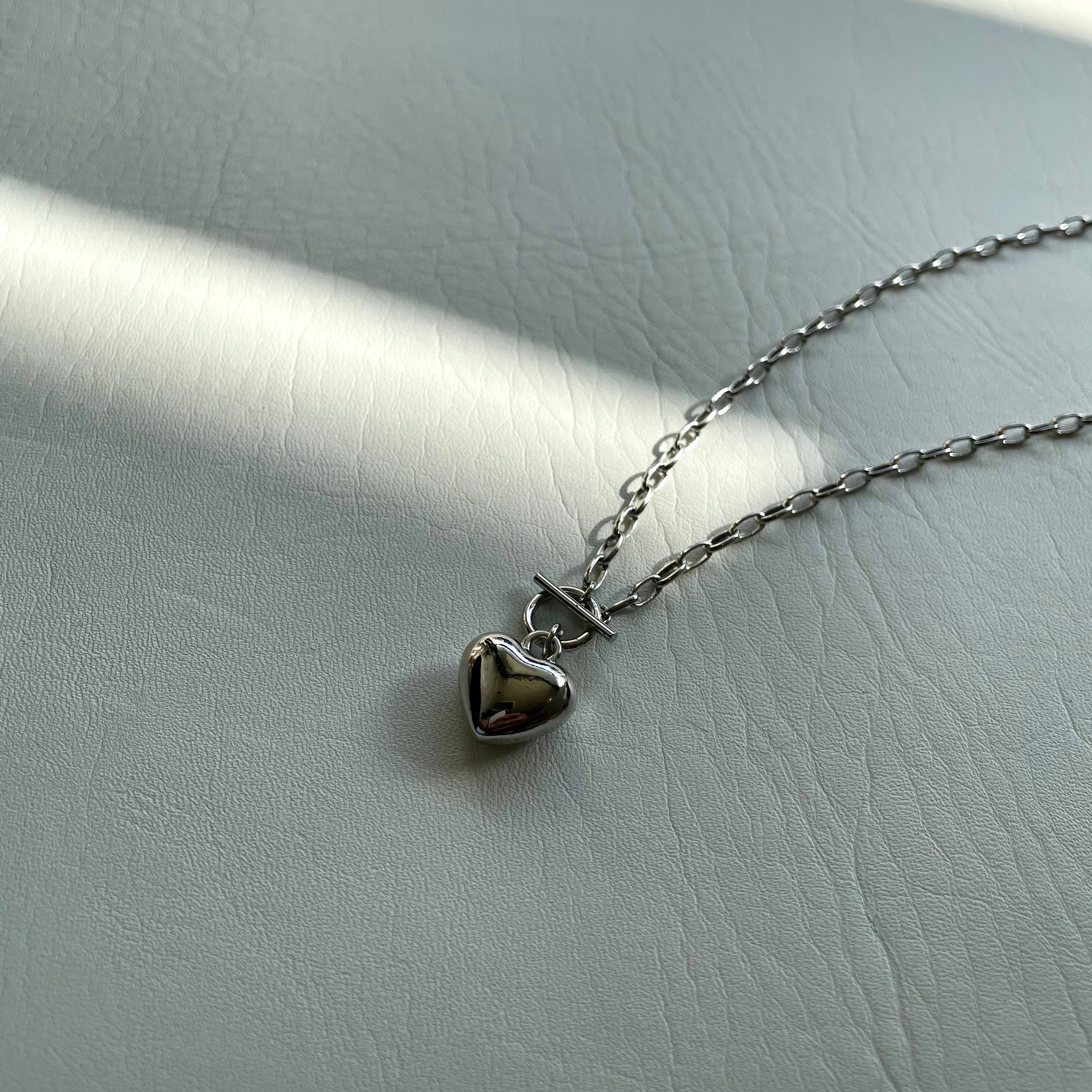 Plump Heart Top Necklace / Silver925(金属アレルギー対応) | FADERA