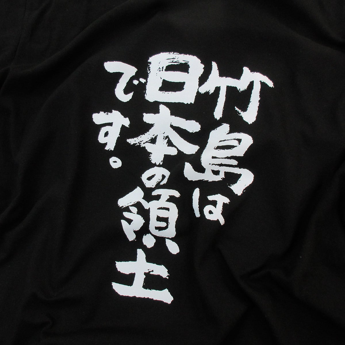 竹島は日本の領土です。 Tシャツ ka400-62 漢字Tシャツ 日本愛 日本の主張 地理 地名