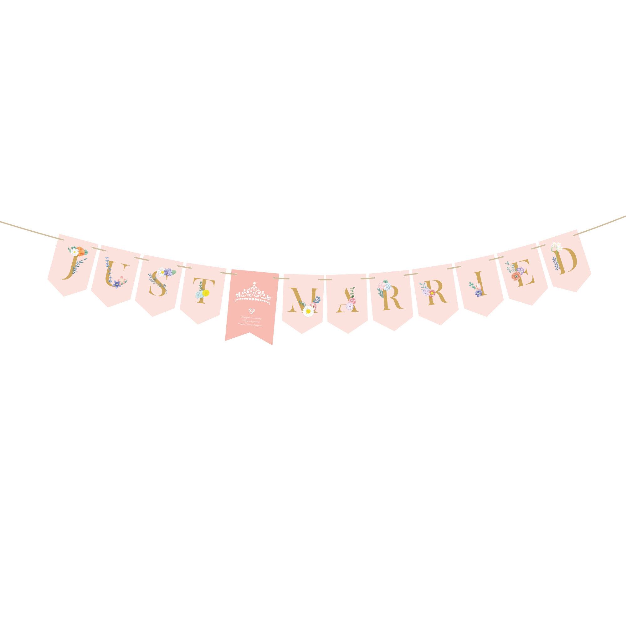 Luxe2】ウェディング ガーランド JUST MARRIED ☆シンプル☆ | TERRACE