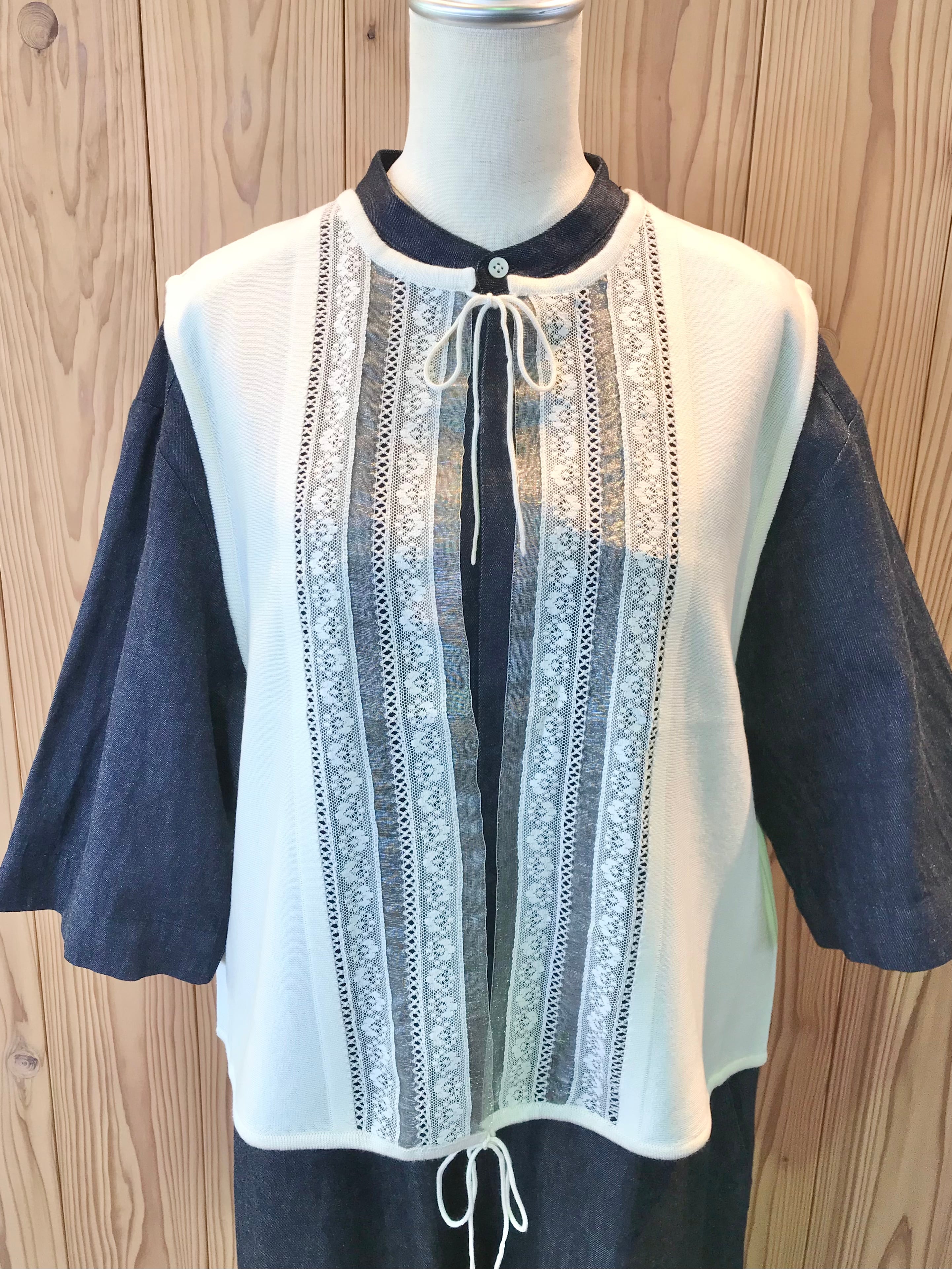 美品　Porter des boutonsレースカーディガン Porter des boutons】 | colombe