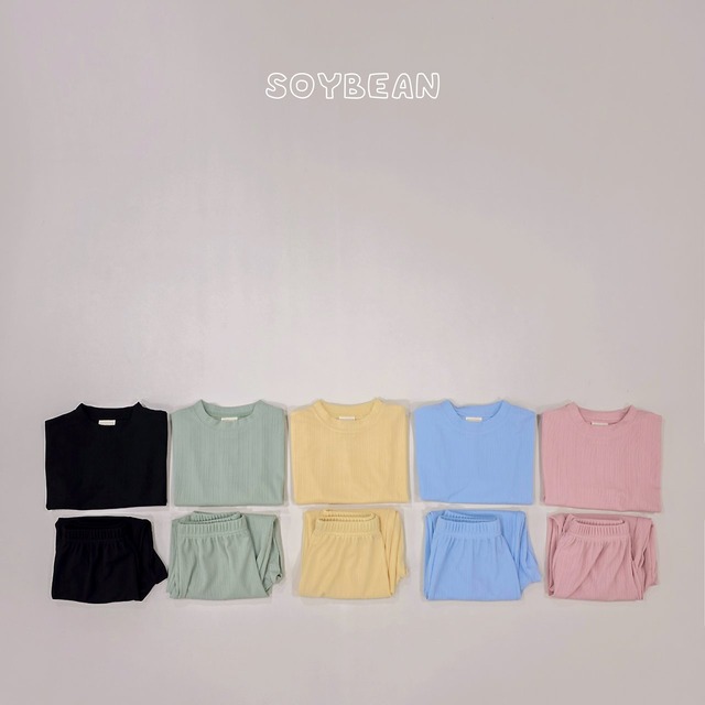 【取寄】soybean｜soft pleats setup｜ソフトプリーツセットアップ｜XS-JM｜kids&jr｜26 summer