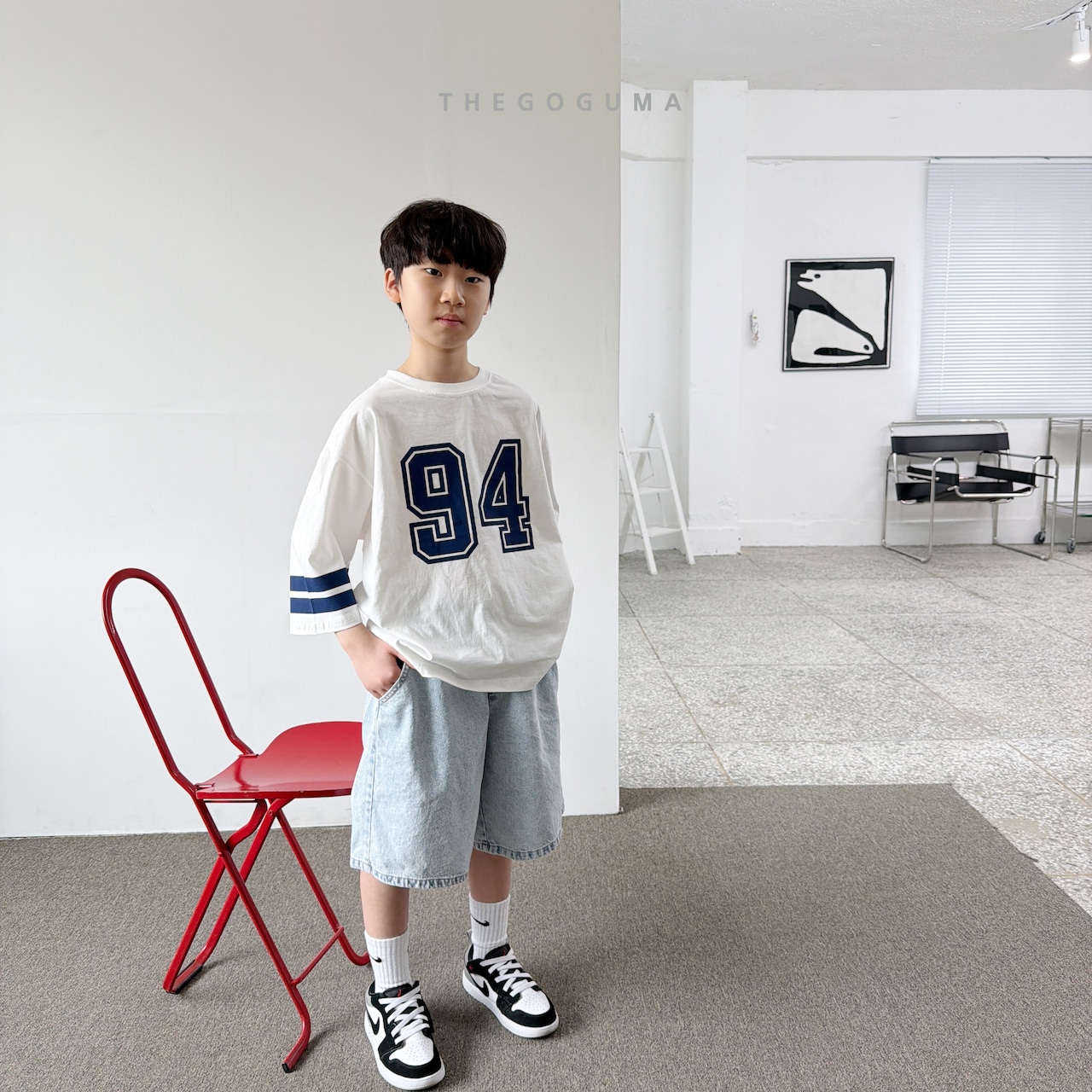 THE GOGUMA 26/SM スノー5部デニムパンツ