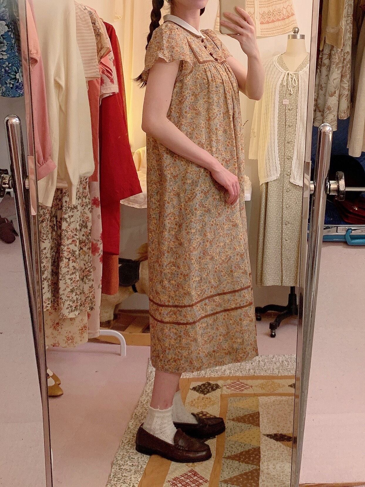 warm flower piping flare one-piece