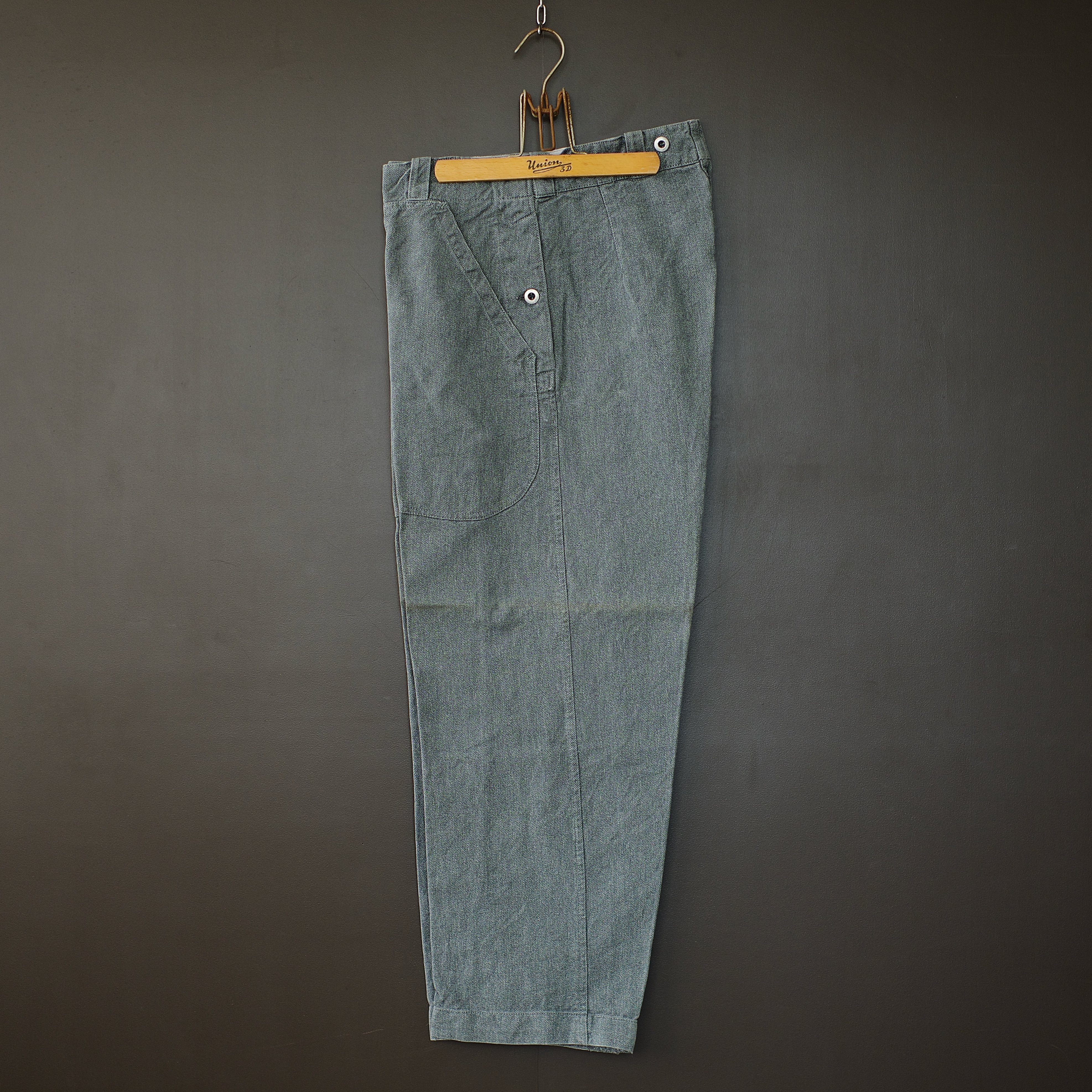 swedish military】50's early model denim pants dros dro