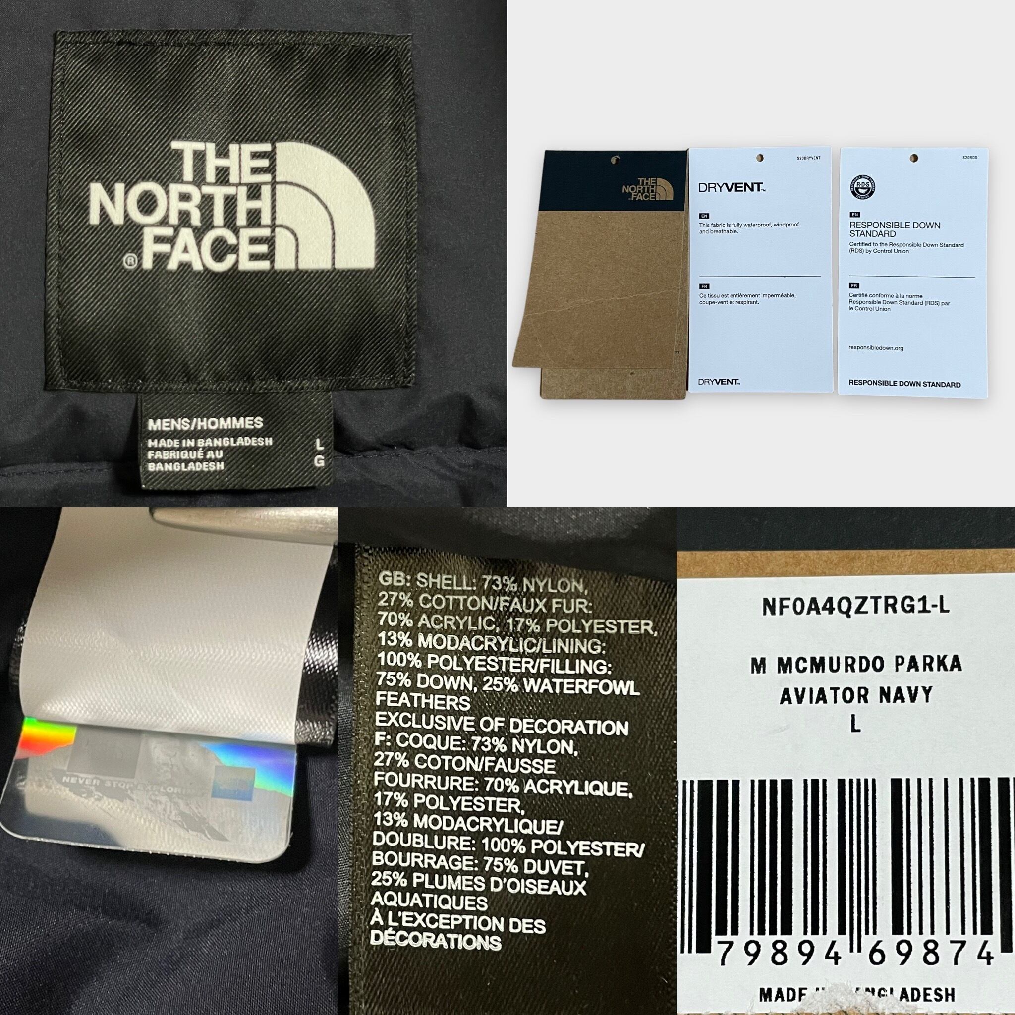 THE NORTH FACE】美品 マクマード ダウンパーカー MCMURDO PARKA ダウンジャケット US限定モデル550フィル  RDS認証グースダウン L DRY VENT ノースフェイス US古着 | 古着屋手ぶらがbest