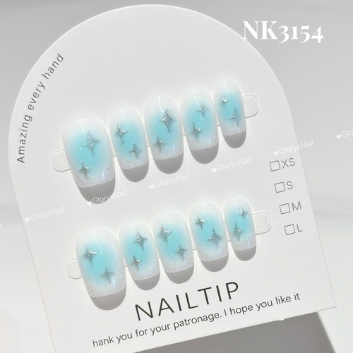 NK3154　ネイルチップ　サイズXS/S/M