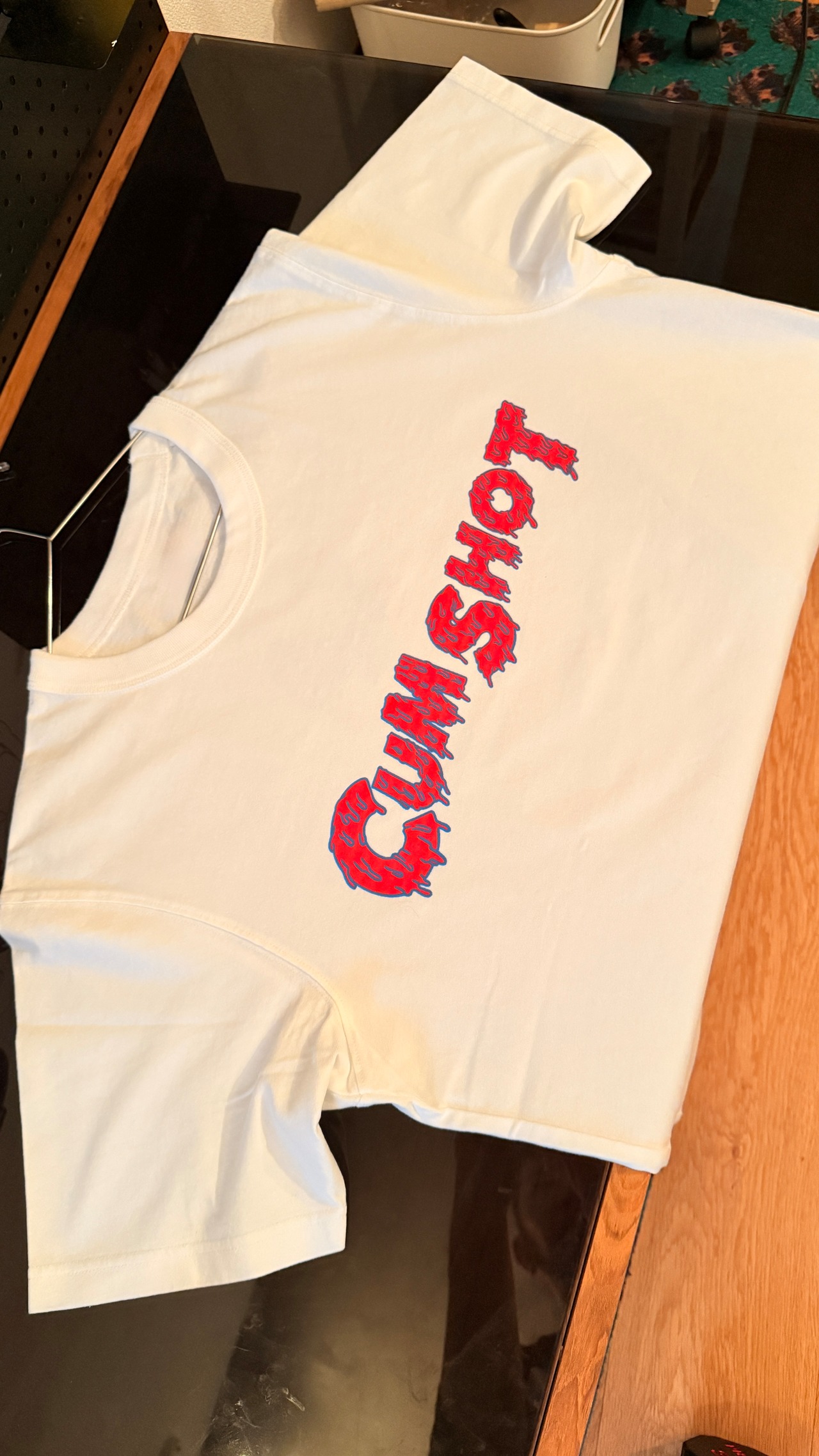CUM SHOT ロゴT /好きな色の組み合わせ２色:Silk screen