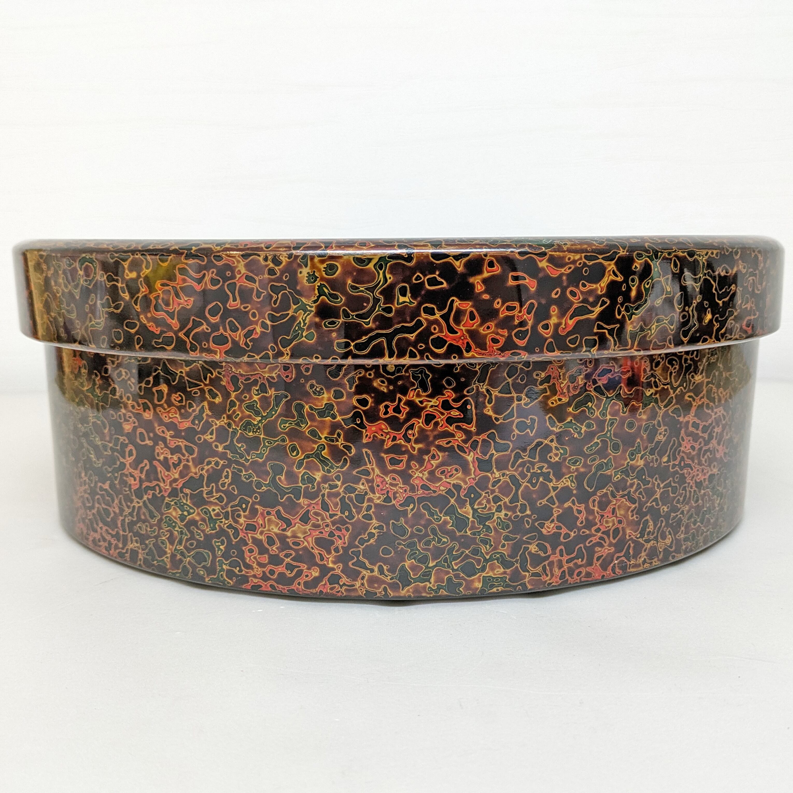津軽塗（唐塗）バカ塗り・茶櫃・漆器・No.230531-12・梱包サイズ100