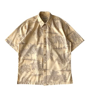 USED Aloha shirt / Cooke street / size M