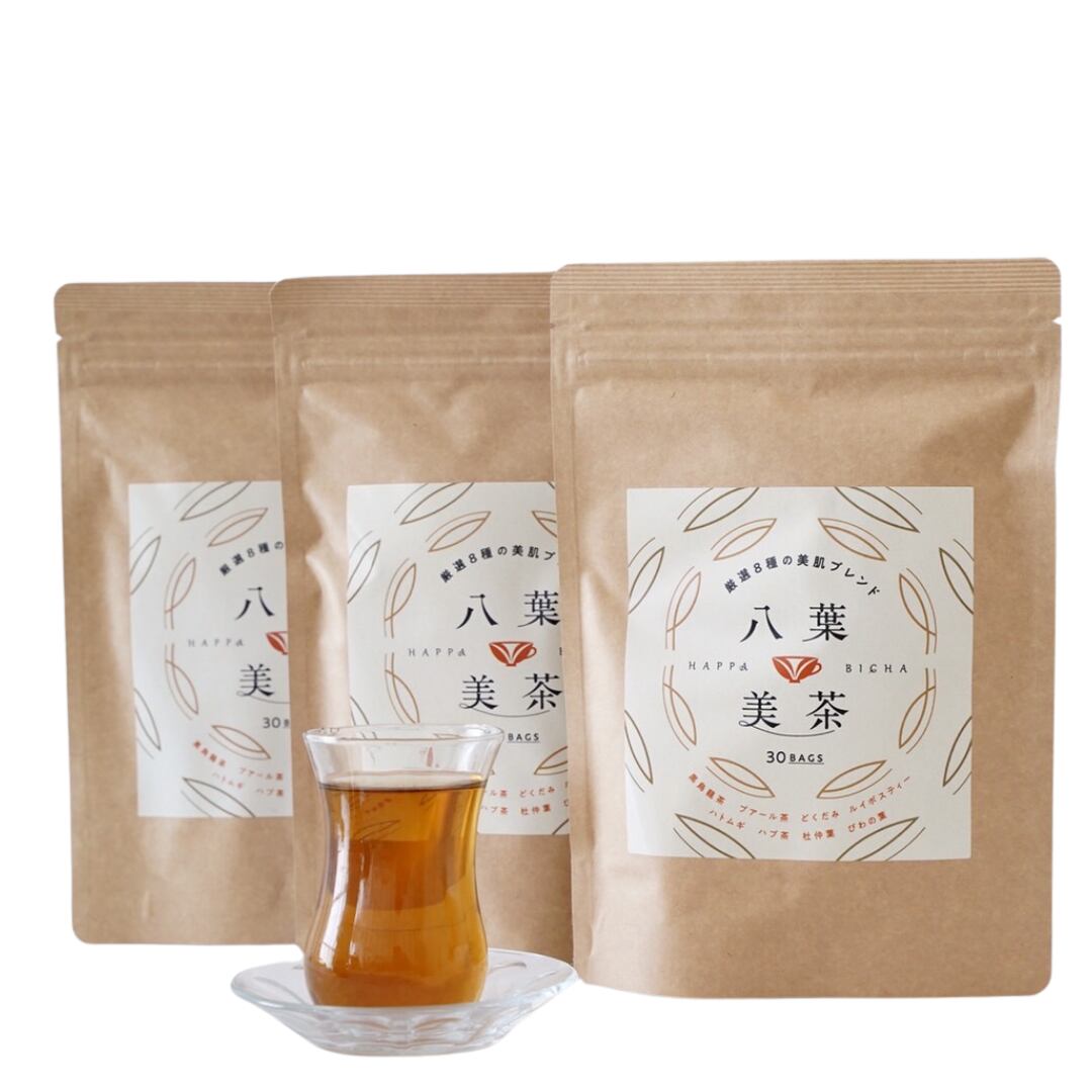 八葉美茶～ハッパビチャ～　厳選8種の美肌ブレンド 3袋セット