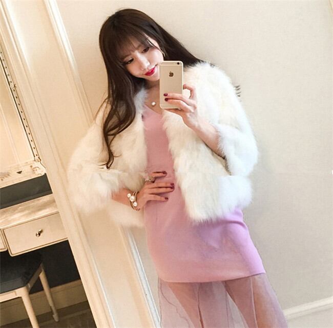 秋冬 新作 フェイクファー sweet系 小さい新鮮な カジュアル コート 短いスタイル 気質 トップス