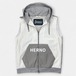 HERNO ヘルノ 21AW ウォーター レペレント ストレッチ ナイロン フーディー ベスト GI000280U ホワイト グレー アウター / J&NREUSE メンズ トップス