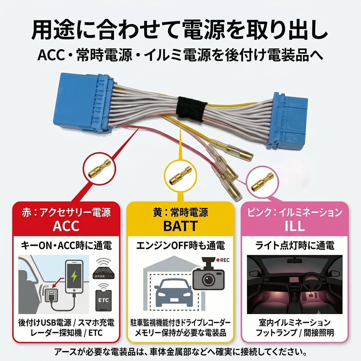 スペーシア ベース MK33V 20PIN オーディオカプラー 電源取り出し 中間