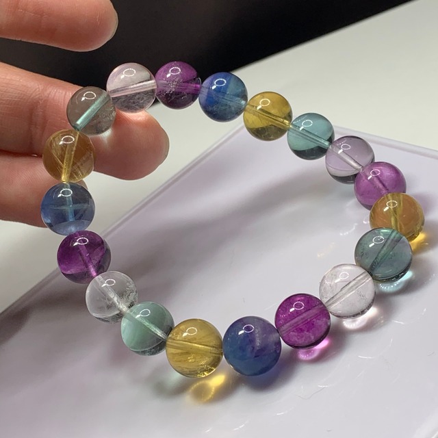 A22.透明度有り♪マルチカラーフローライトブレスレット