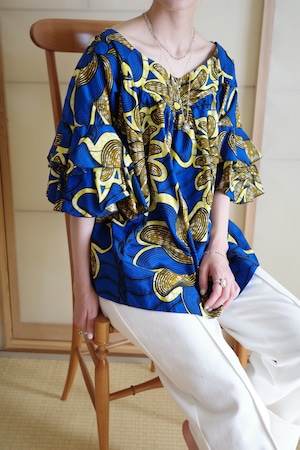 1980-90s African print top
