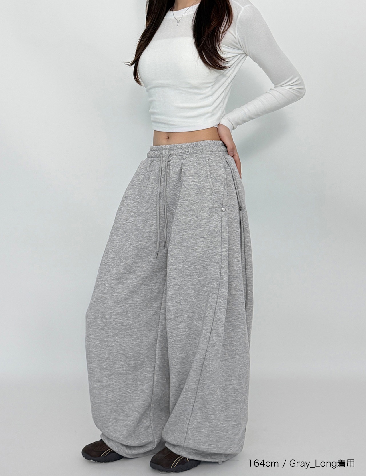 【新作5％OFF・3日間】Side-Pintuck Sweat Pants_7colors&2type