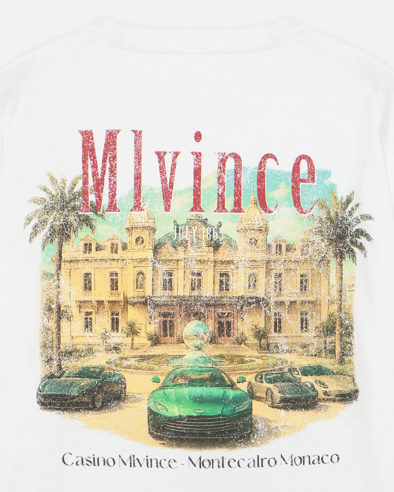MLVINCE / montecalro big tee white