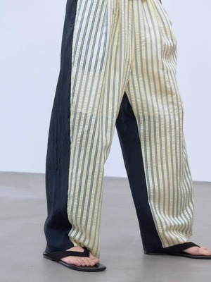 【26SS】THINGS THAT MATTER シングスザットマター / パンツ / SHEER STRIPE EASY PANTS