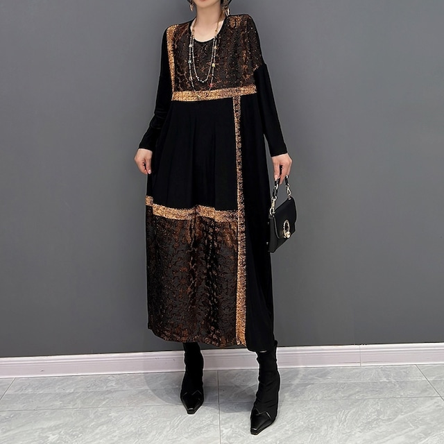 Gold line dress(即納品) Gold line dress(即納品)