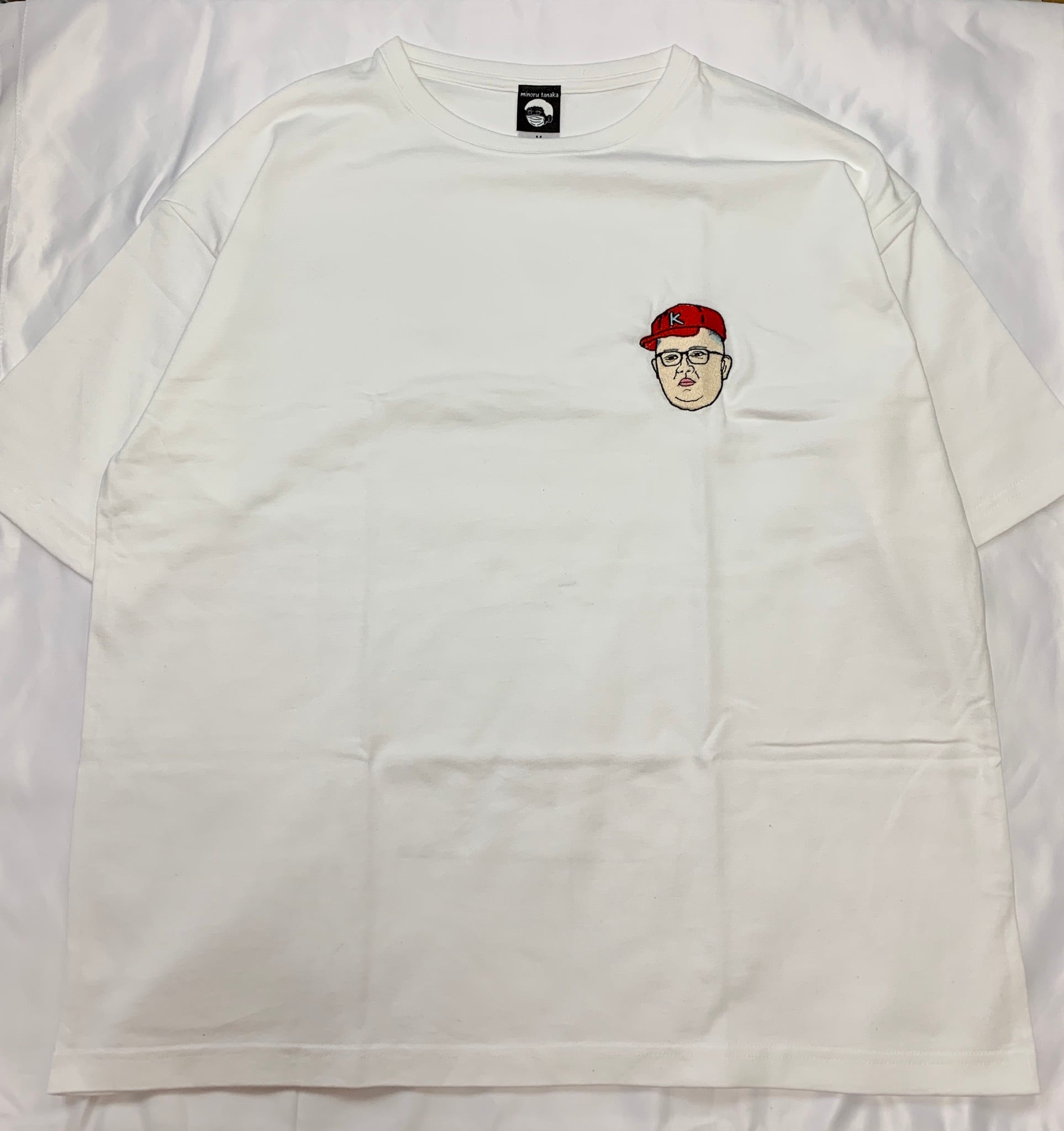 キムキャップ坊や赤Tシャツwhite