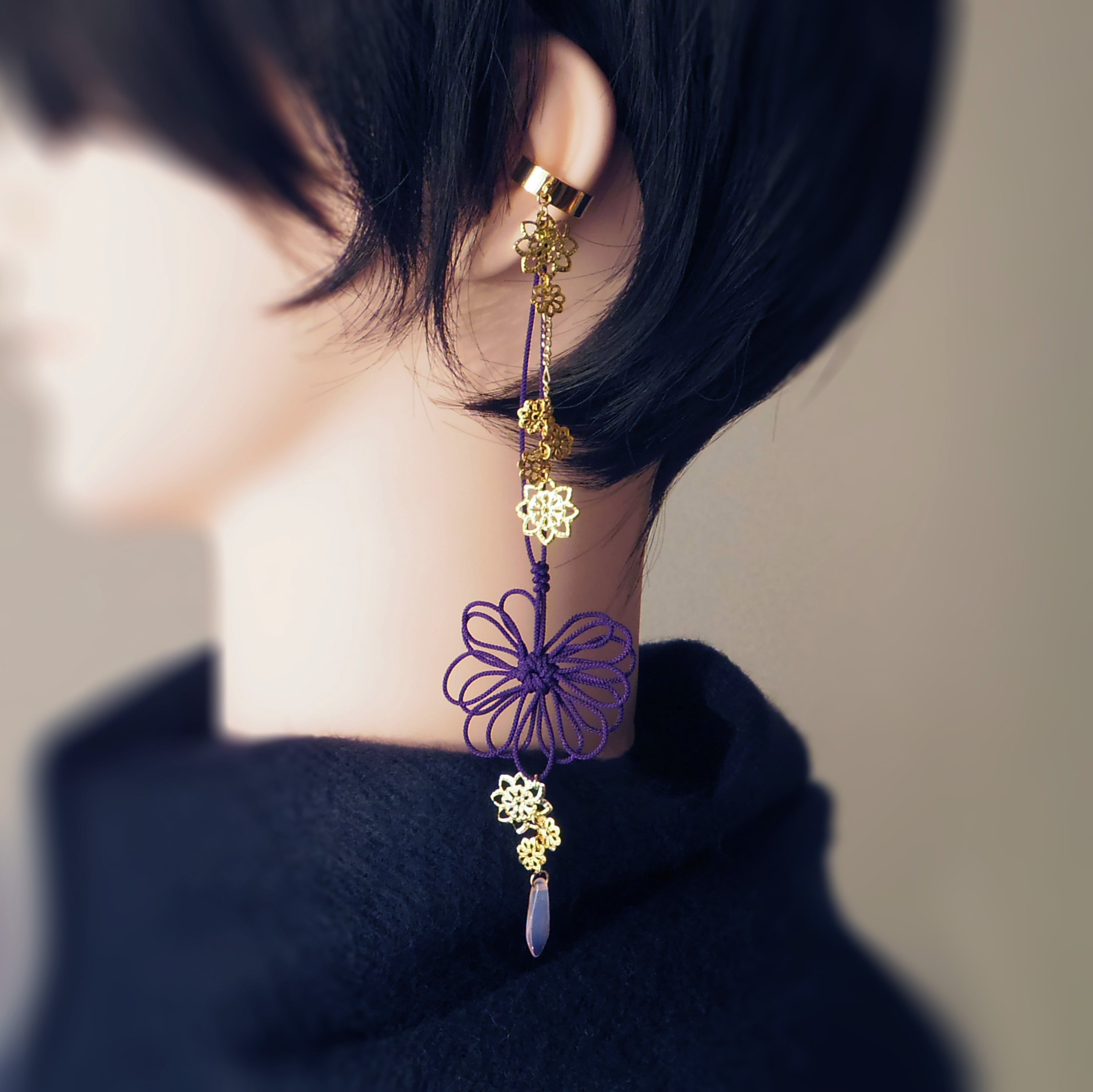 かたっぽイヤーカフ「夜ヲ歩ク術」