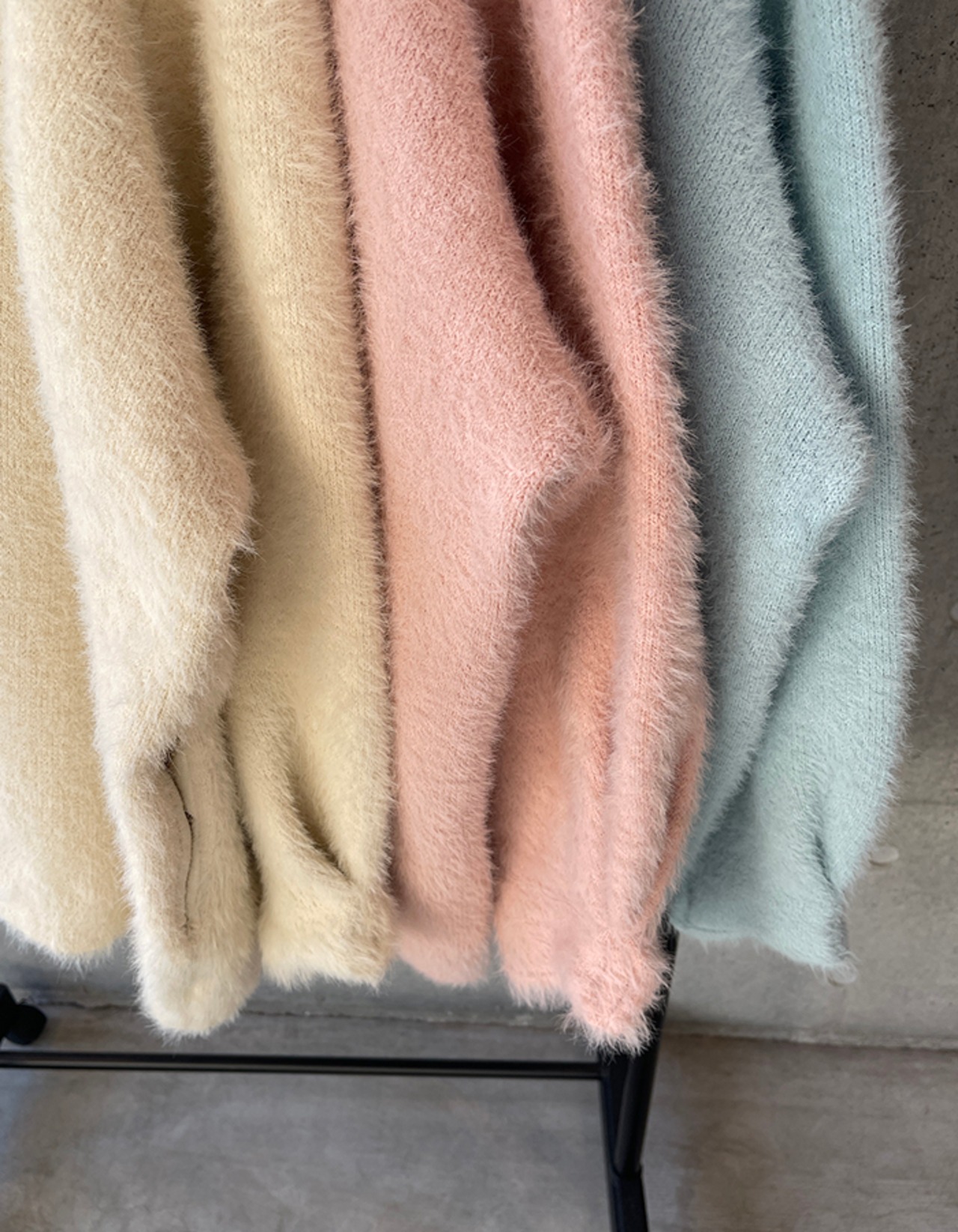 【25aw・再販】Cashmere Over-fit Cardigan_Pink
