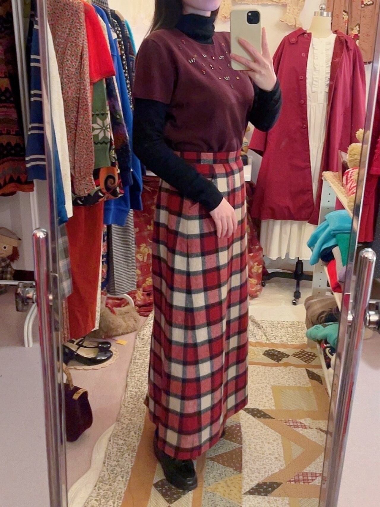 mini flower beads knit