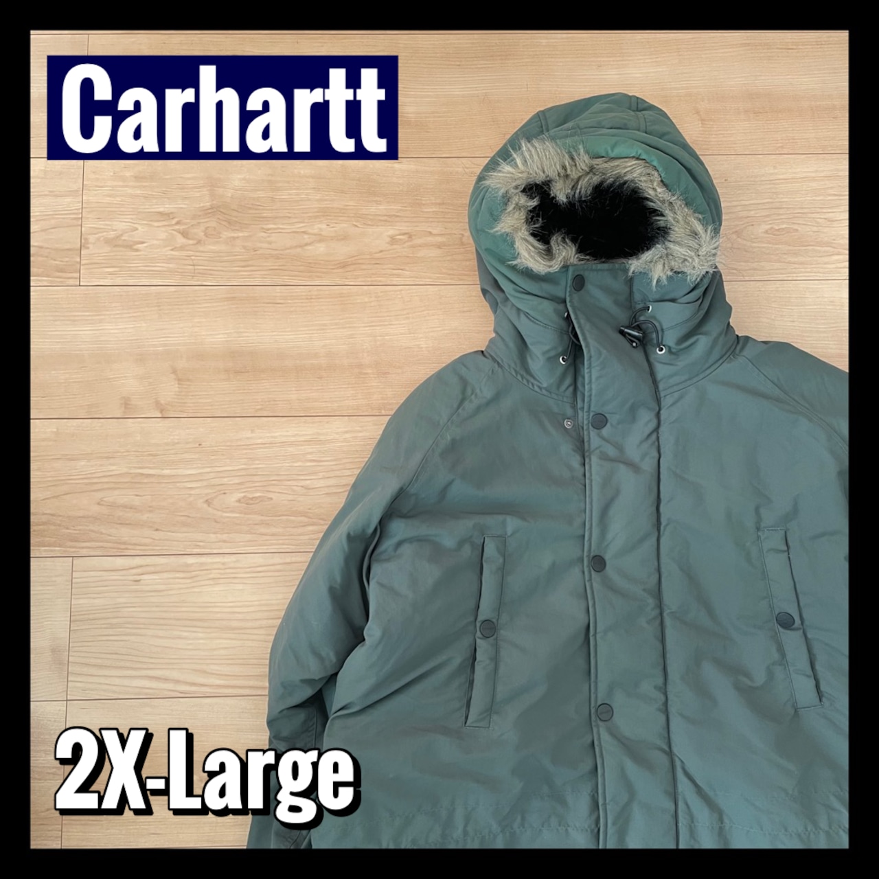 【Carhartt】アウター ミリタリー 中綿 ナイロンジャケット XXL ビッグサイズ オーバーサイズ カーハート アメリカ古着