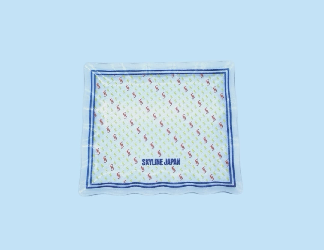 SKYLINE PATTERN GLASS TRAY