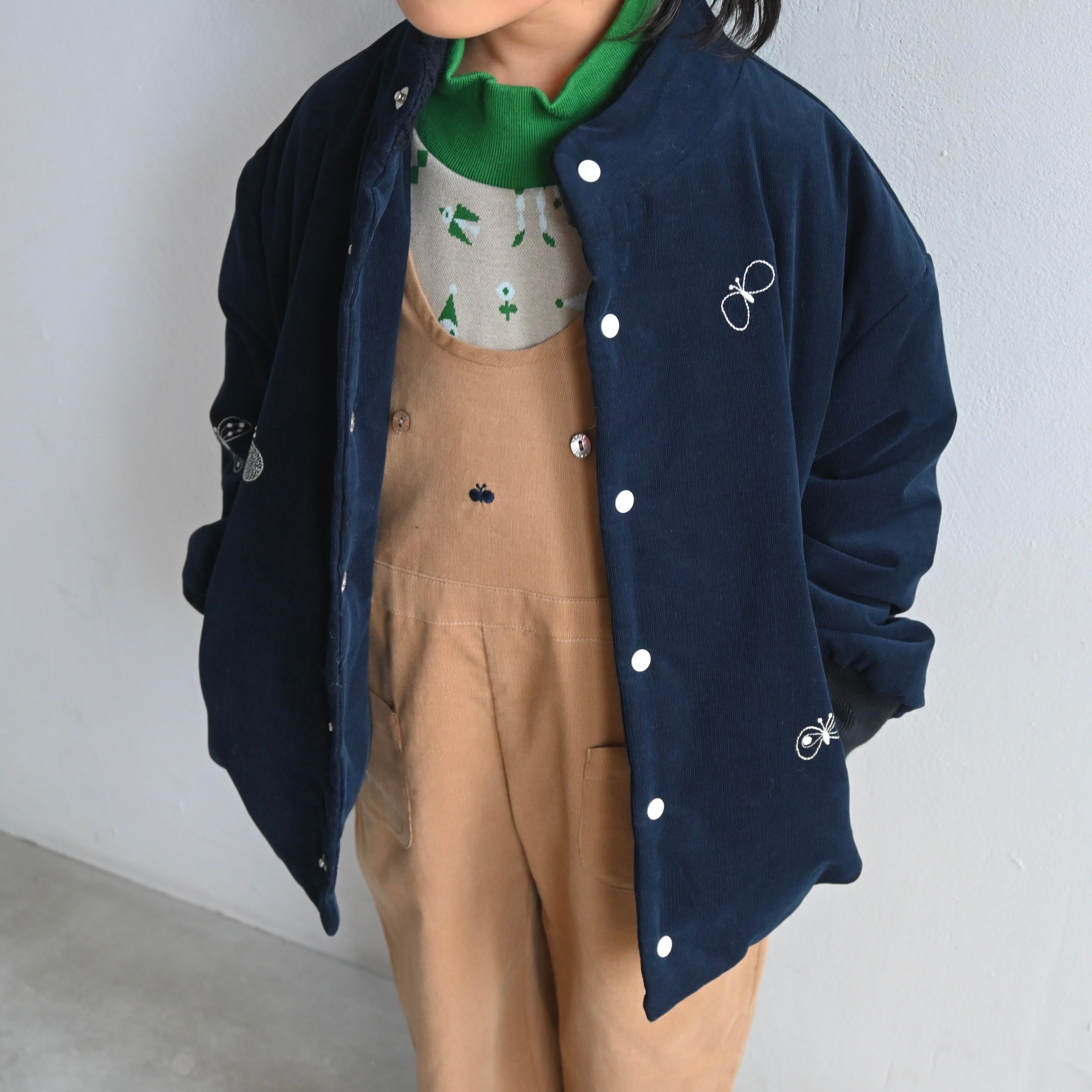 mina perhonen 2023AW》choucho ブルゾン / navy / 110cm | cirkel mote