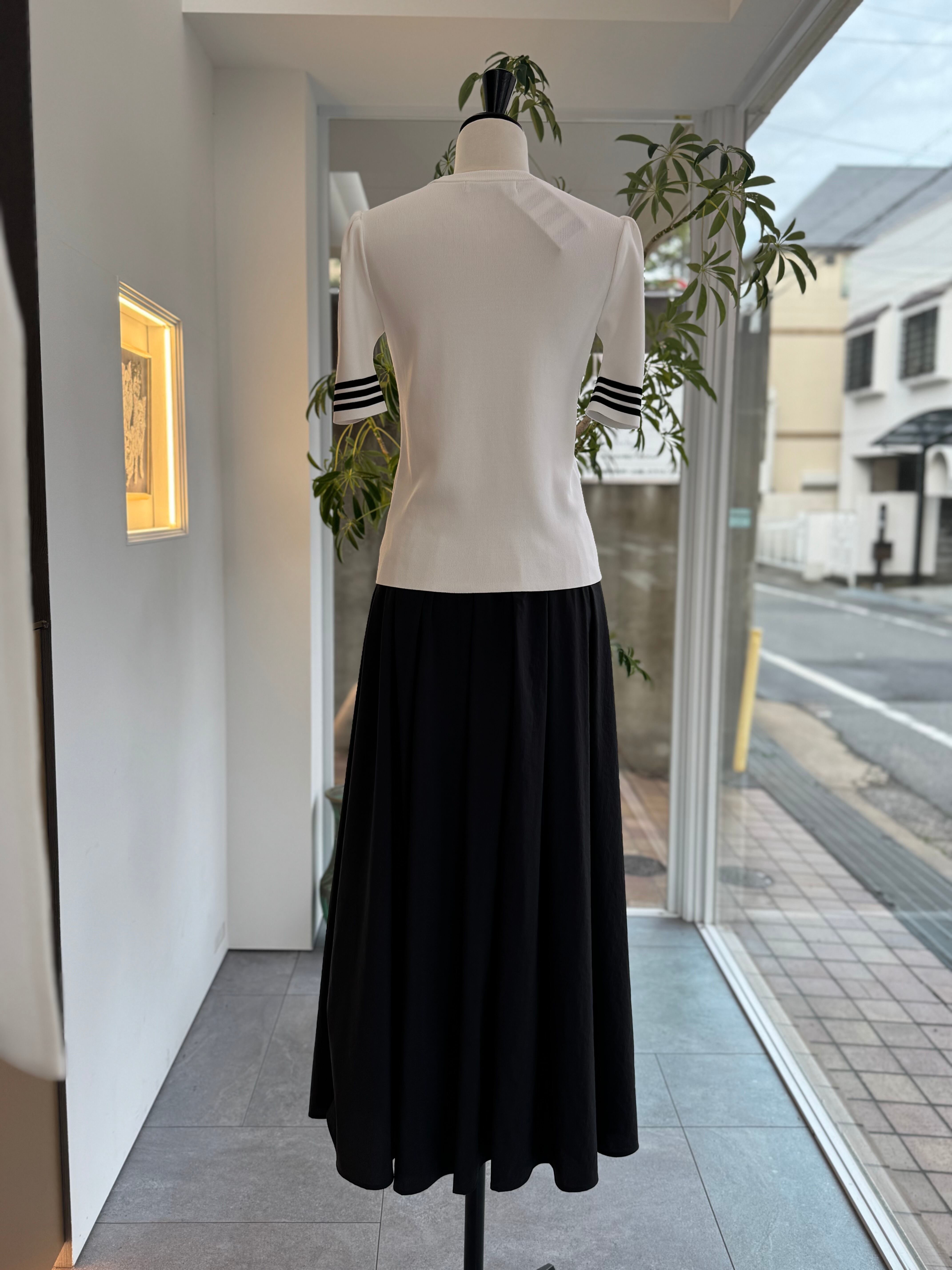 【美品】borders at balcony　2wayトップス BORDERS at BALCONY(ボーダーズアットバルコニー) FRILL SHOULDER