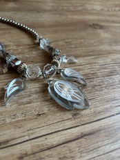 vintage geometric statement necklace-5140-7
