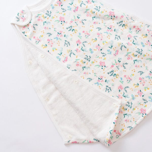 Haruulala　[Baby ]オーガニックコットンスリーパー　花咲く音色   （ギフトBOX付き）