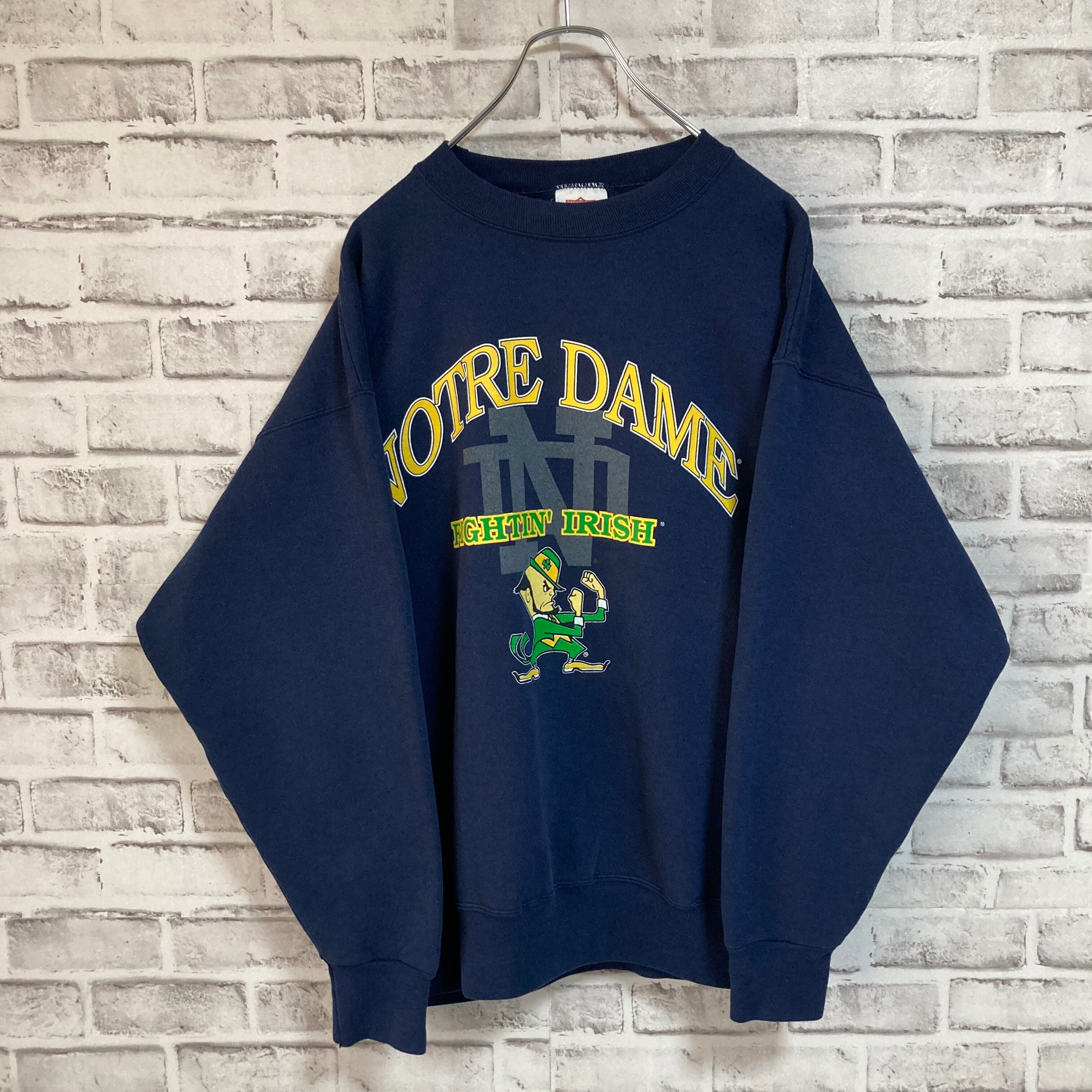 SATURDAY'S HERO】L/S Sweat L Made in USA 90s “NOTRE DAME