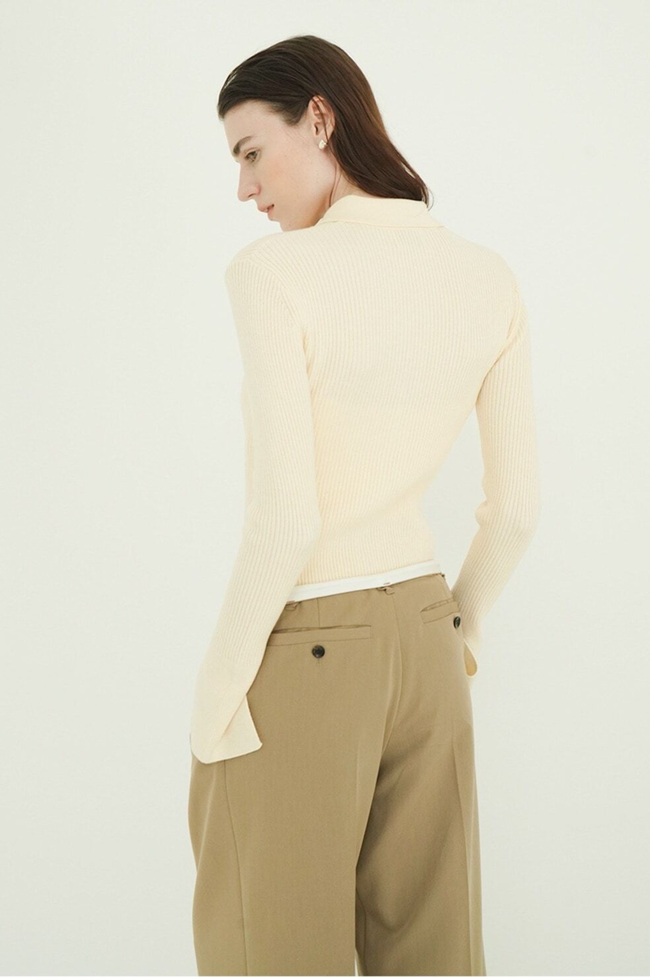 CLANE COMPACT RIB KNIT SHIRTS 3色展開