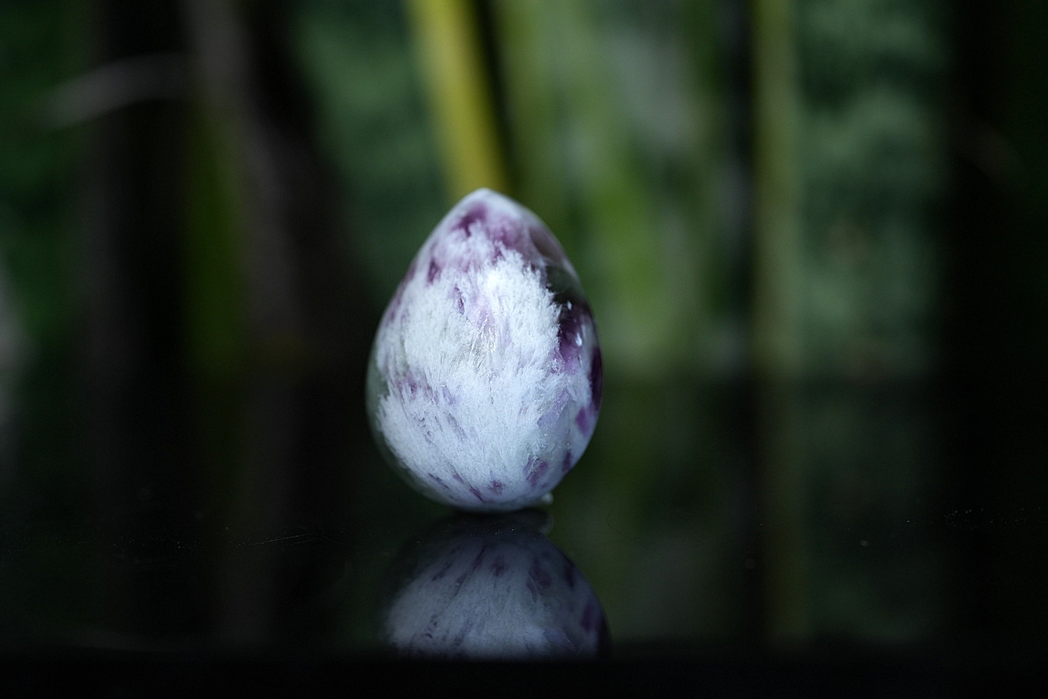 紫と緑☆エンジェルフェザーフローライト s1493 | Funky garuda