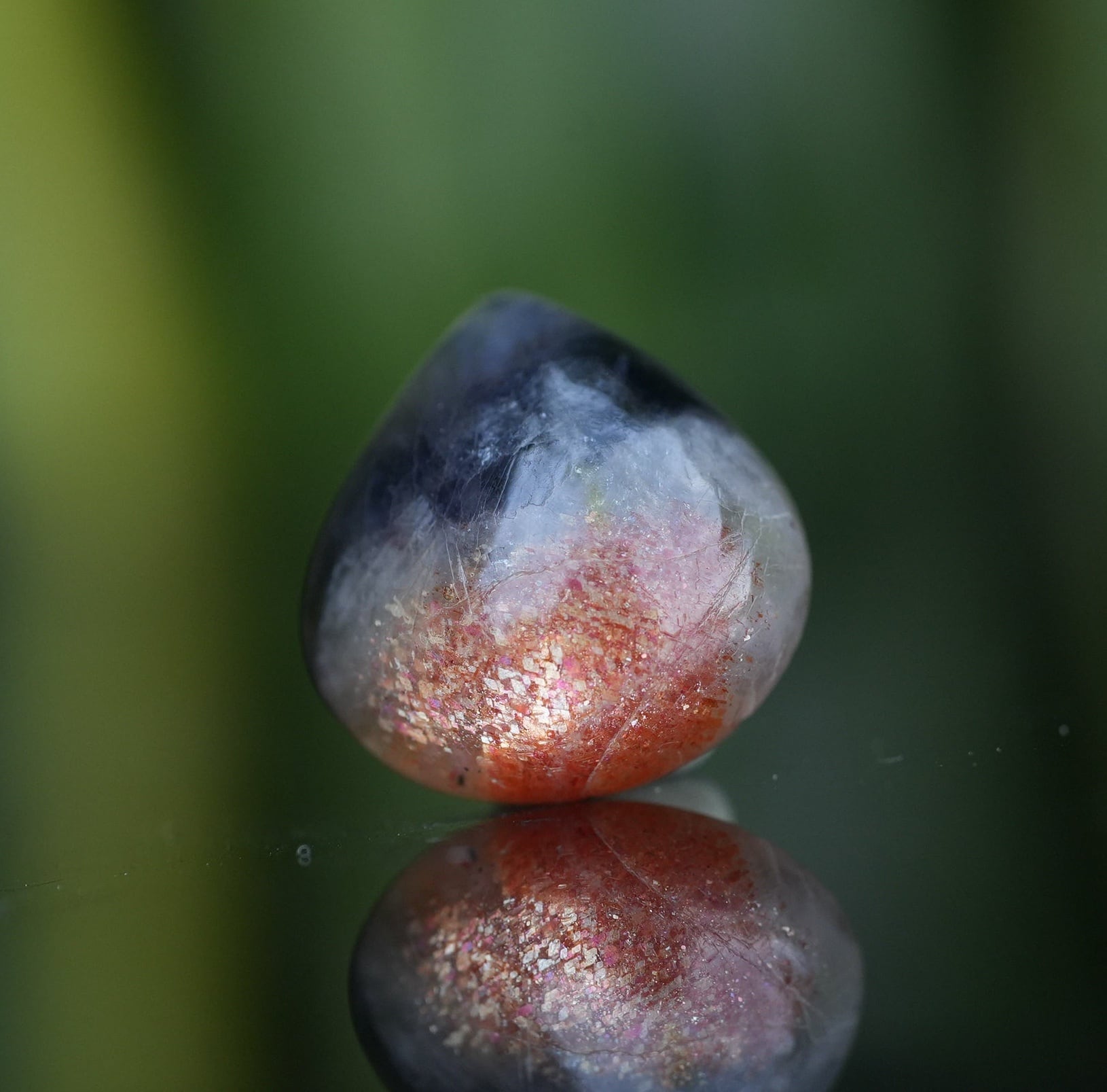 夜空と夕陽★アイオライトサンストーン s1487