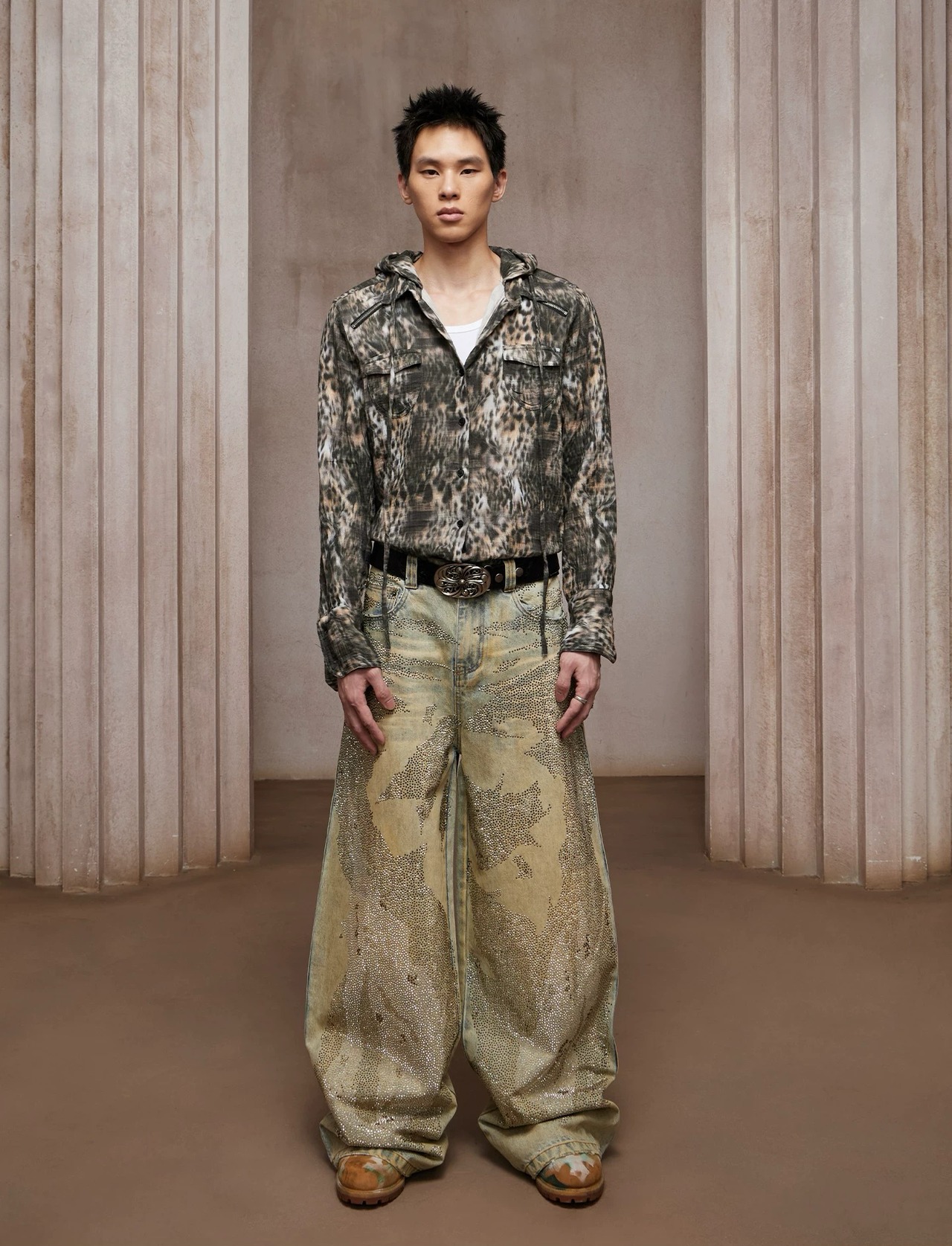 DND4DES Vintage Star-Studded Straight Jeans