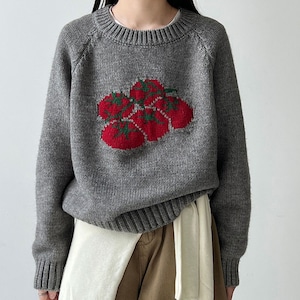 tomato crew neck knit top J00029