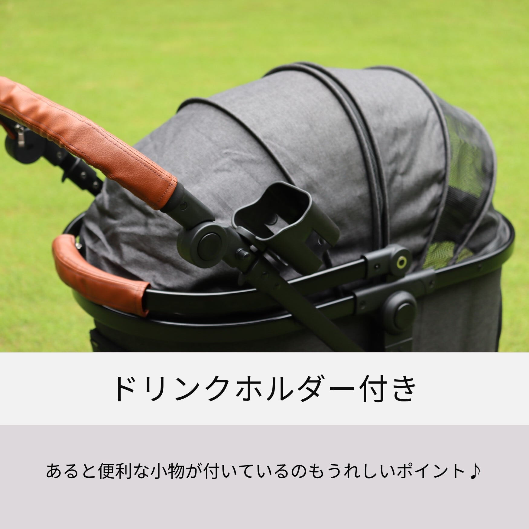 Hakusan]後輪エアタイヤを採用した走行性抜群のドッグカート